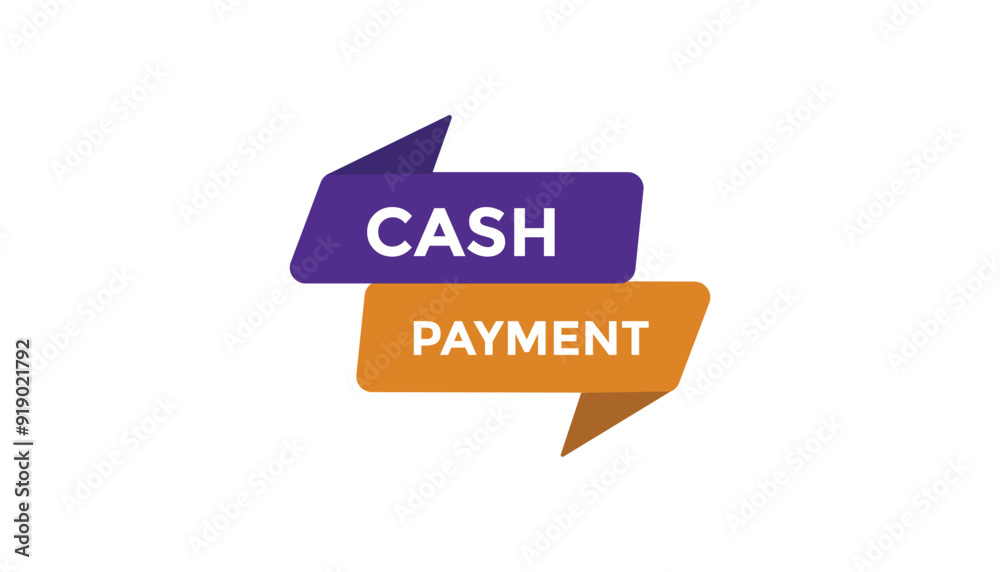 Cash payment button web banner templates. Vector Illustration Cash payment button web banner templates. Vector Illustration