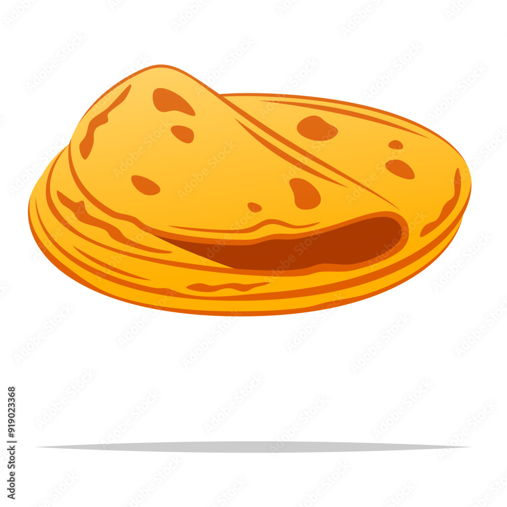 Tortilla wrap vector isolated illustration Tortilla wrap vector isolated illustration