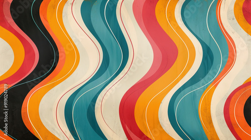 Abstract colorful background with stripes and lines