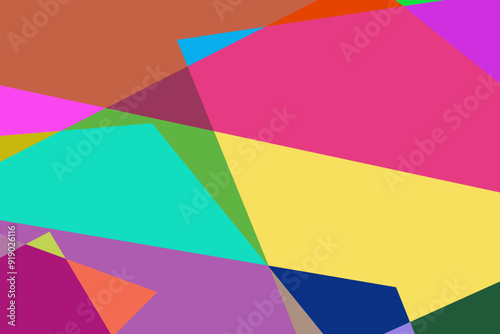 Colorful flat abstract geometric psychedelic pop art poster background Free Download Colorful flat abstract geometric psychedelic pop art poster background - GFXLoad