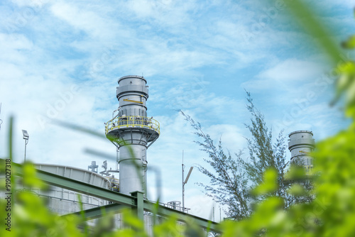 Gas separation industry or eco-energy for sustainable energy saving, environmentally friendly industry, low carbon emissions