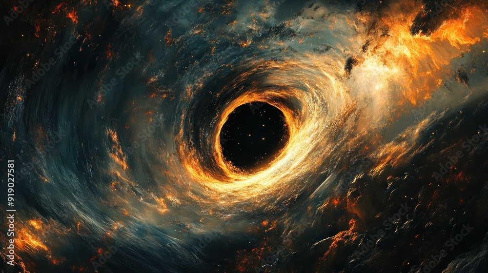 Cosmic Vortex of Fire and Darkness Cosmic Vortex of Fire and Darkness
