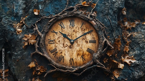 Wallpaper Mural Timeless Clock in the Woods Torontodigital.ca