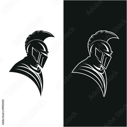 medieval knight logo icon design. This logo represents solidarity, leadership and loyalty