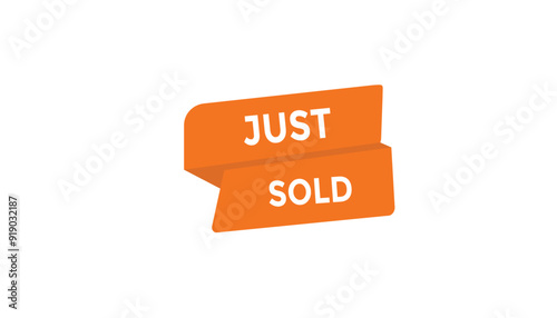 Just sold button web banner templates. Vector Illustration 

