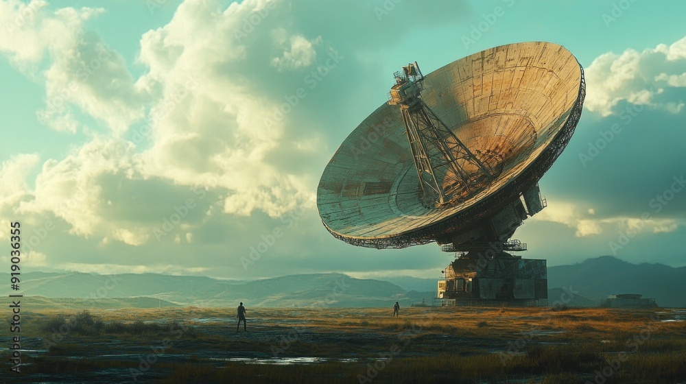 The Satellite Dish in the Vast Landscape The Satellite Dish in the Vast Landscape