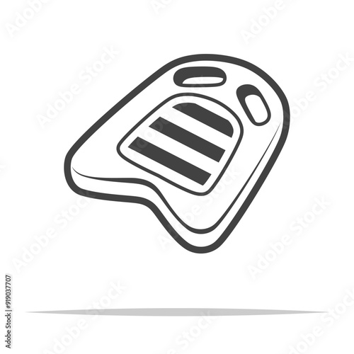 Swimming kickboard icon transparent vector isolated