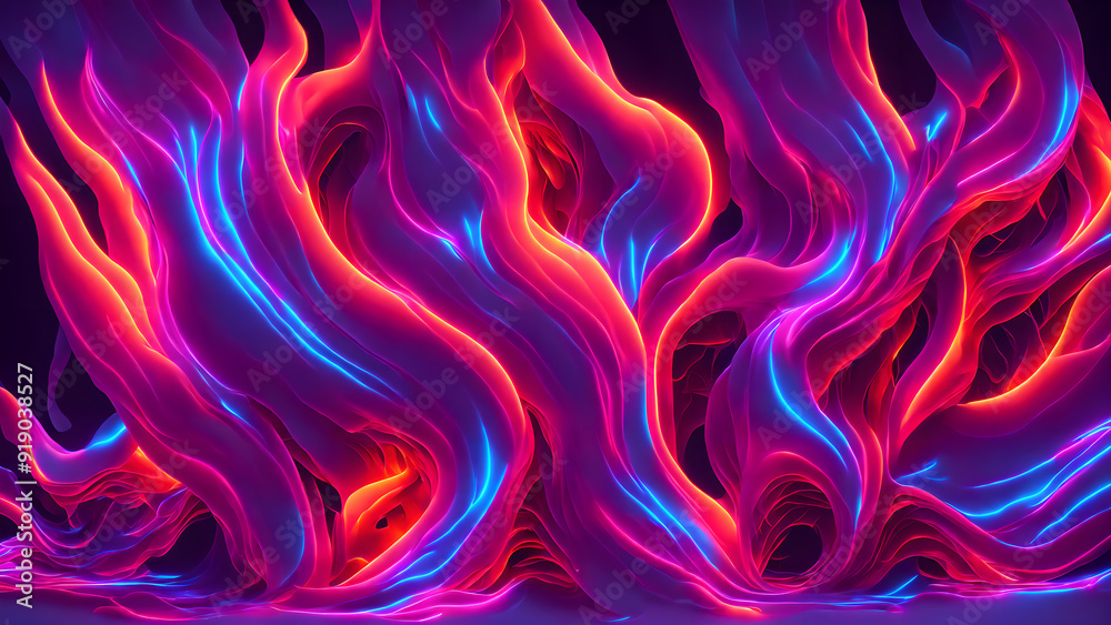 Neon Blaze Bright background shadow 3d wallpaper Neon Blaze Bright background shadow 3d wallpaper