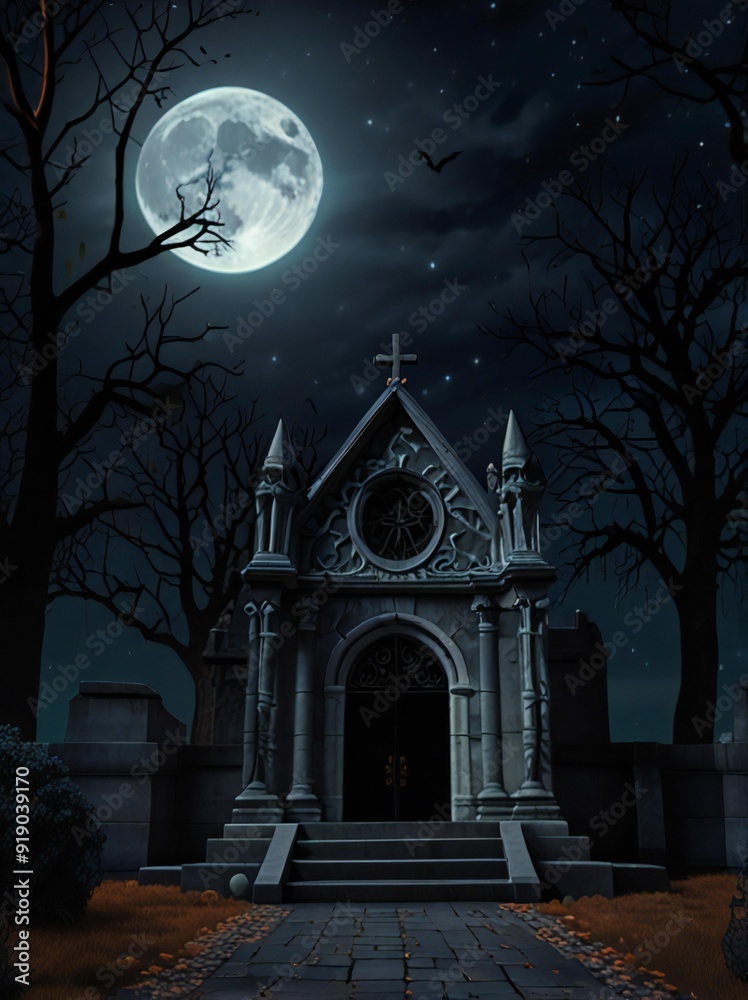 Fototapeta premium halloween night scene