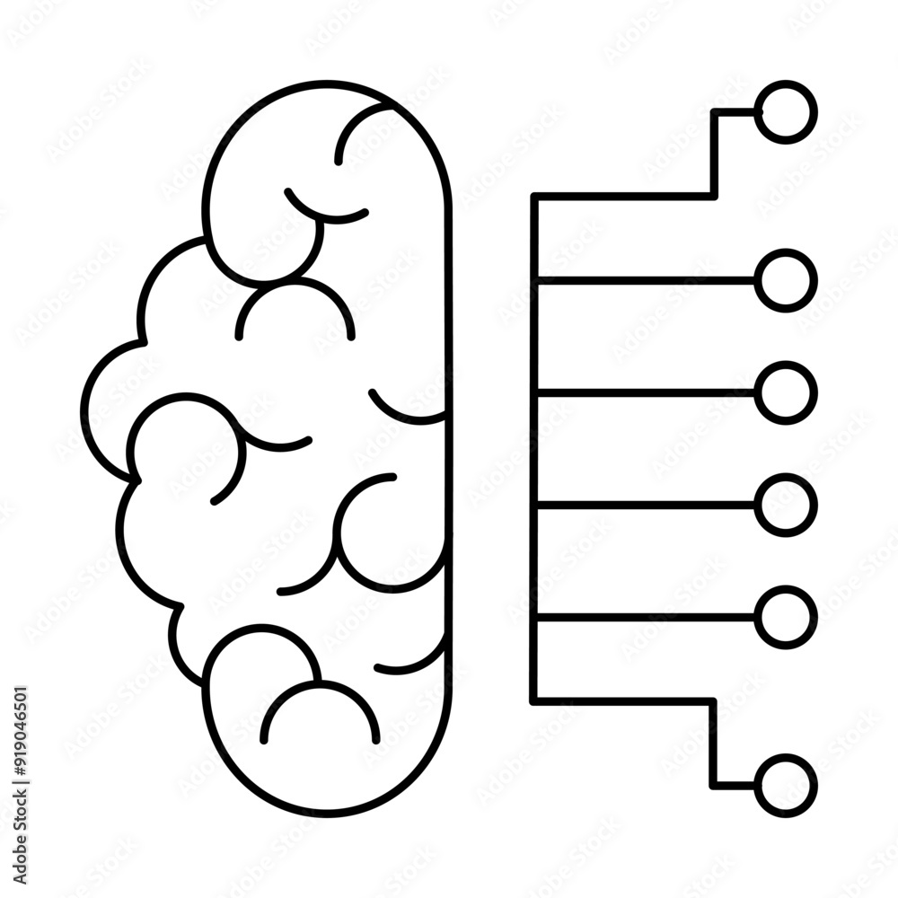 Artificial intelligence collection icon sets Artificial intelligence collection icon sets