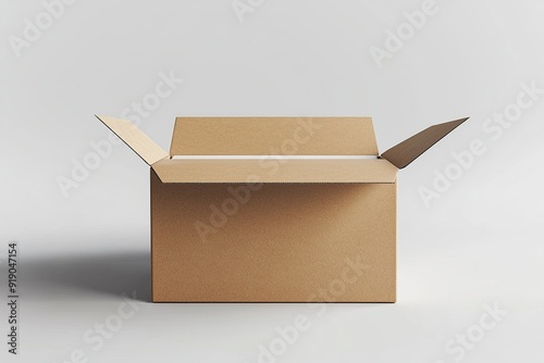 Paper Box Mockup A4 on isolated background created with Generative AI