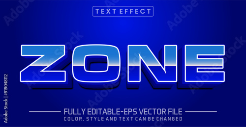 Editable Zone text style effect - text style Concept