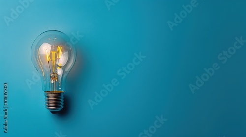 Concept idea. Business and light bulb, creative ideas and thinking in business