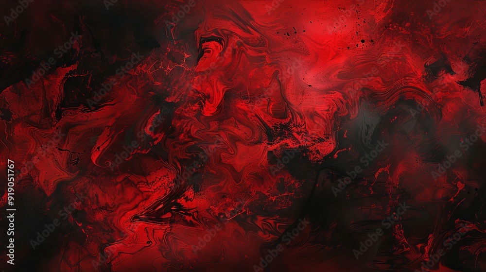 Fototapeta premium Abstract background with scary red and black horror