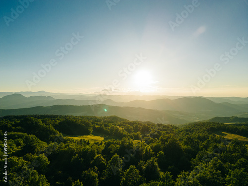 The beautiful hills in Tuscany, Italy