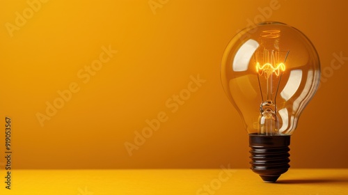 Concept idea. Business and light bulb, creative ideas and thinking in business