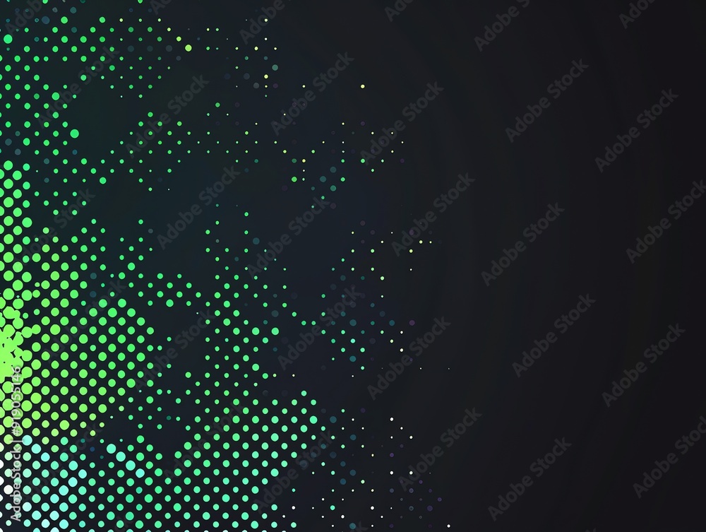 Abstract Green and Yellow Pixel Pattern on a Dark Background Digital Graphic Design Abstract Green and Yellow Pixel Pattern on a Dark Background Digital Graphic Design