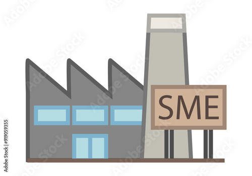 Fábrica o industria de una pyme o pequeña o mediana empresa