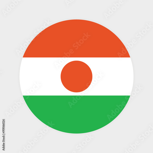Free Download National Flag of Niger. Niger Flag. Niger Round flag.
 - GFXLoad