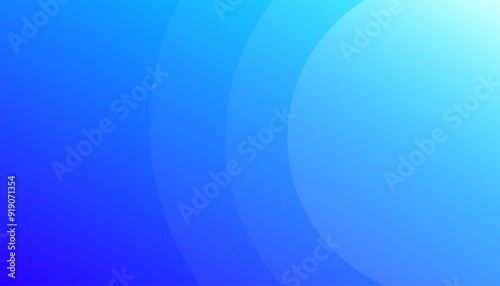 Abstract blue background with circles. Vector illustration