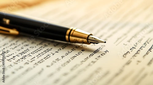 A close-up of a signed document with a pen placed on top, symbolizing completion