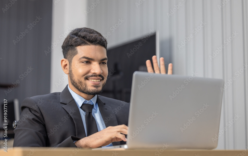 Focused Businessperson Working on Laptop Focused Businessperson Working on Laptop