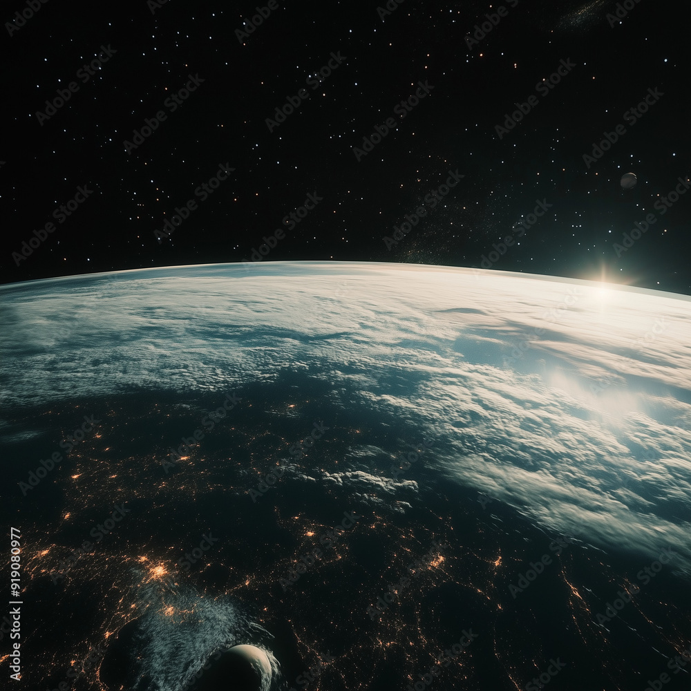space, earth, wide view, cinematic space, earth, wide view, cinematic