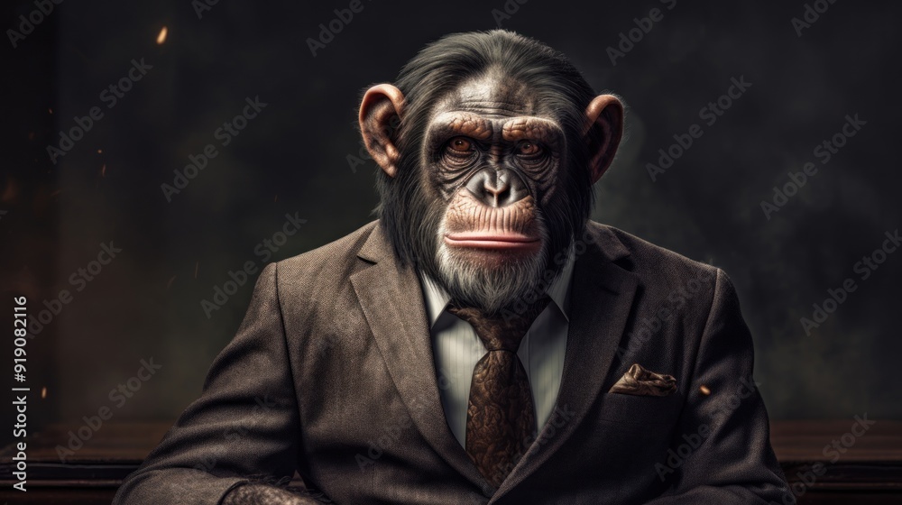 Chimpanzee in a Suit Chimpanzee in a Suit