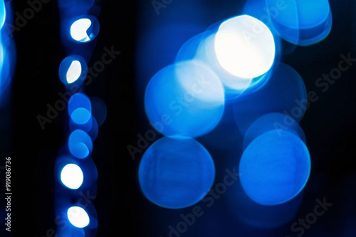christmas lights in the city