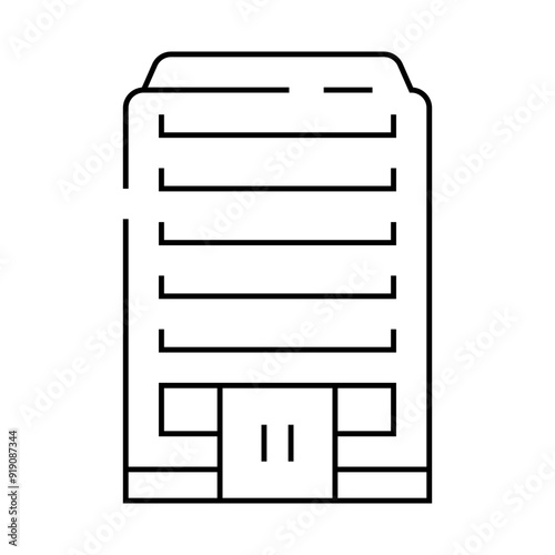 company esg line icon vector. company esg sign. isolated contour symbol black illustration