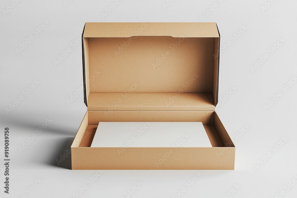 Paper Box Mockup A4 on isolated background created with Generative AI Paper Box Mockup A4 on isolated background created with Generative AI