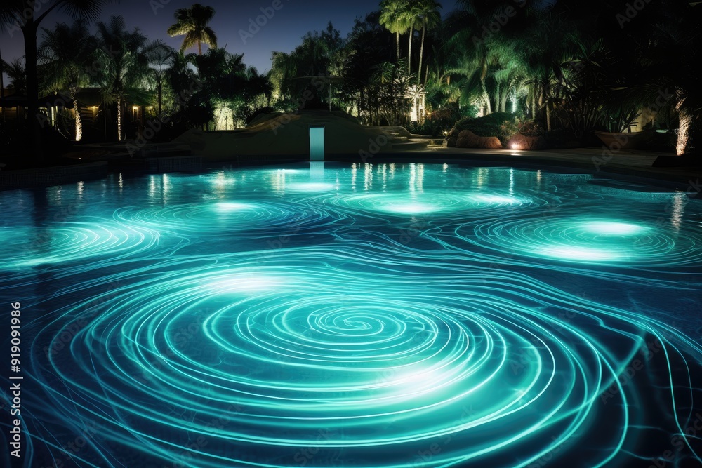 Fotografie Biometric Wave Pools: Wave pools activated by guest biometrics.