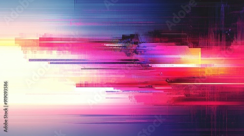 Abstract glitch art with vibrant colors. Perfect for adding a digital and futuristic touch to your designs.