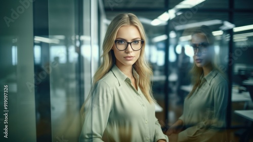 Confident Woman in Office