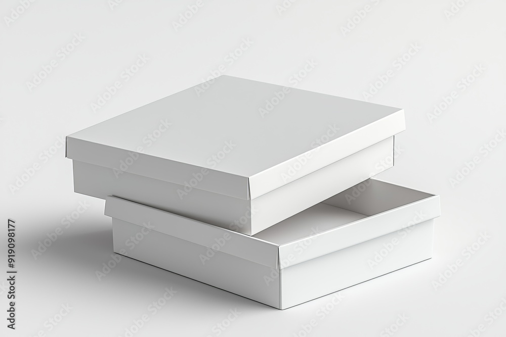 Paper Box Mockup A4 on isolated background created with Generative AI Paper Box Mockup A4 on isolated background created with Generative AI