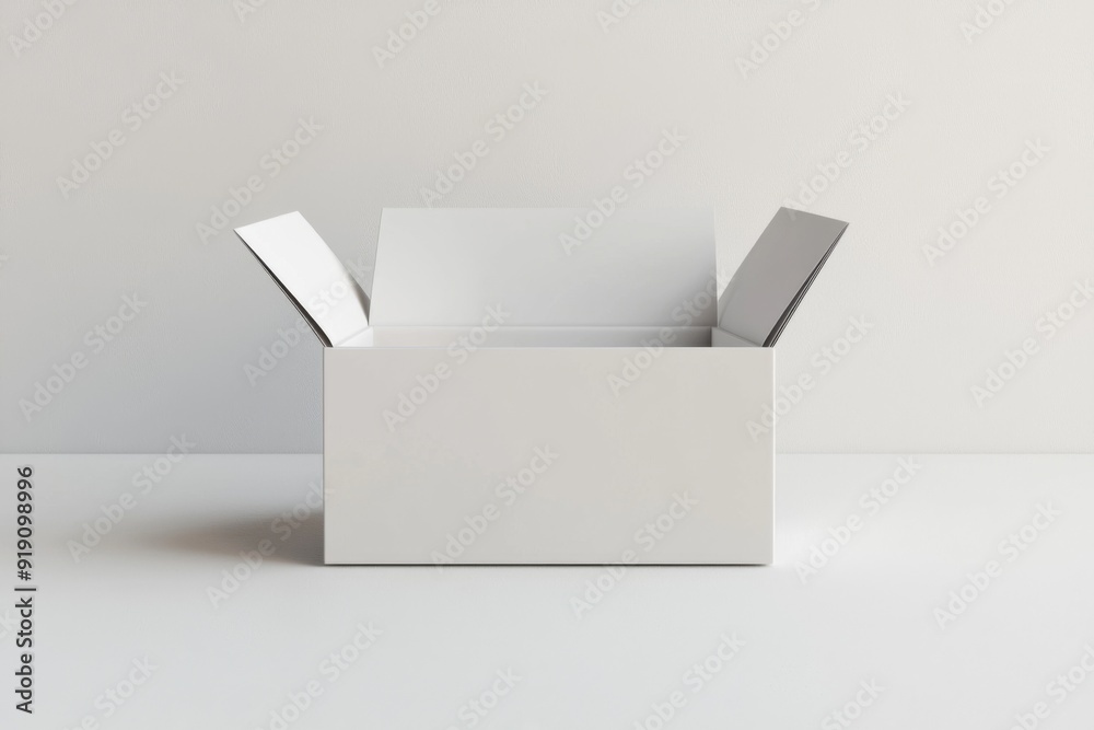 Paper Box Mockup A4 on isolated background created with Generative AI Paper Box Mockup A4 on isolated background created with Generative AI