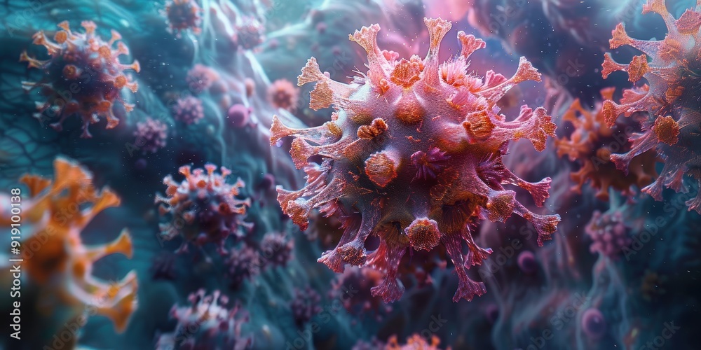 Microscopic View of a Virus Microscopic View of a Virus