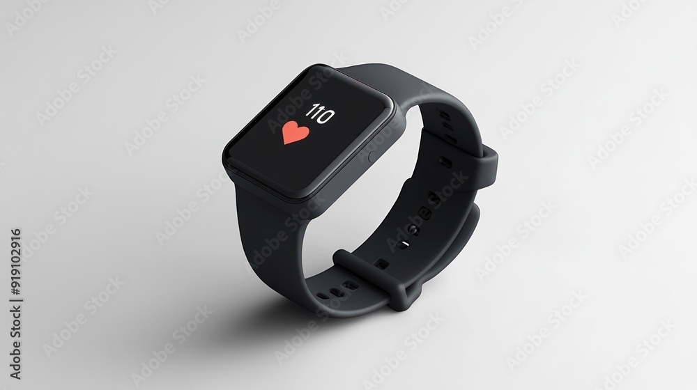 Smartwatch Displaying Heart Rate Smartwatch Displaying Heart Rate