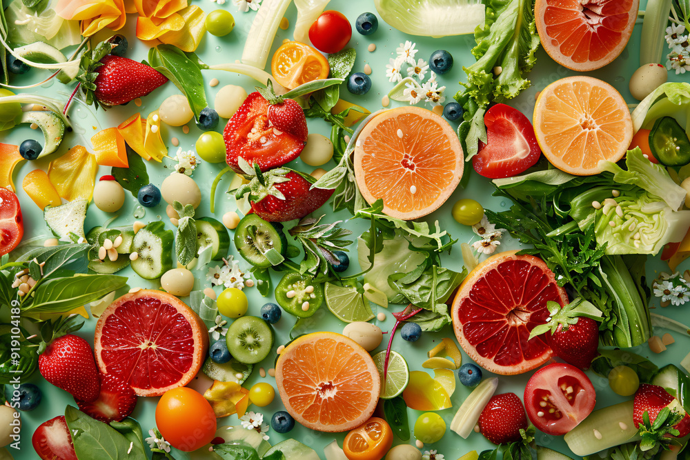 Images highlighting colorful salads and nutritious meals Images highlighting colorful salads and nutritious meals