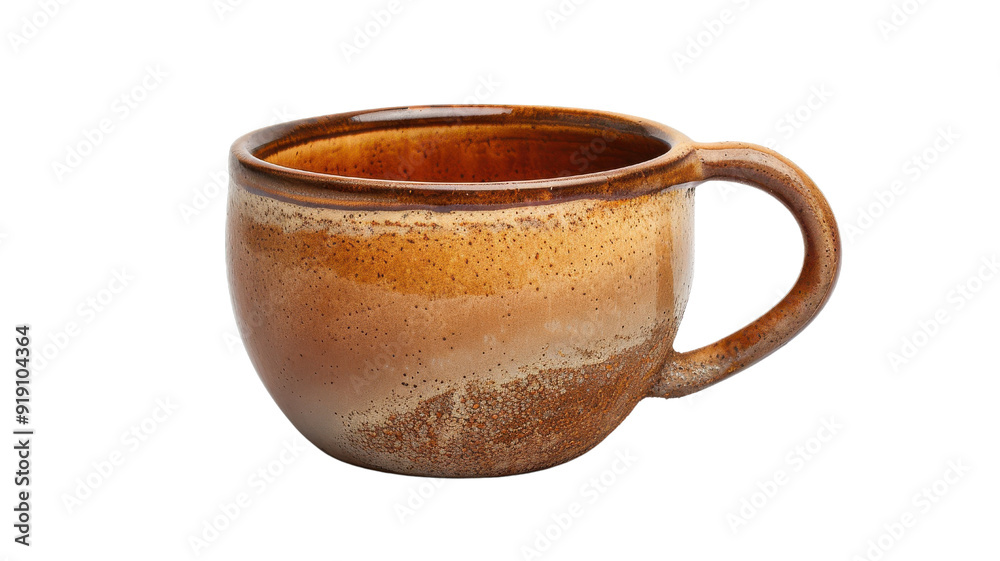 A rustic brown ceramic mug featuring a smooth finish, perfect for serving coffee or tea in a cozy setting. A rustic brown ceramic mug featuring a smooth finish, perfect for serving coffee or tea in a cozy setting.