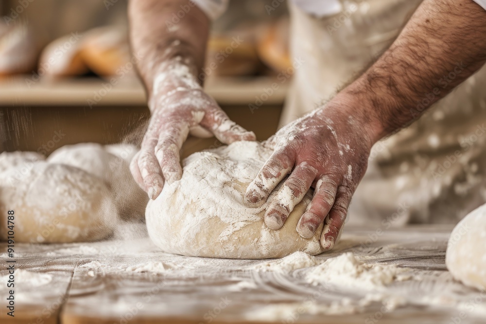 Adult Women Hands Preparing Dough for Bread at Home - Teaching and Learning Concept. Beautiful simple AI generated image in 4K, unique. Adult Women Hands Preparing Dough for Bread at Home - Teaching and Learning Concept. Beautiful simple AI generated image in 4K, unique.