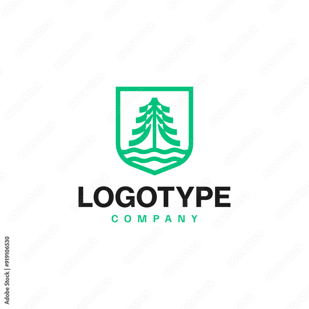 Logo pine, spruce in vector. Original pine logo. Logo pine, spruce in vector. Original pine logo.