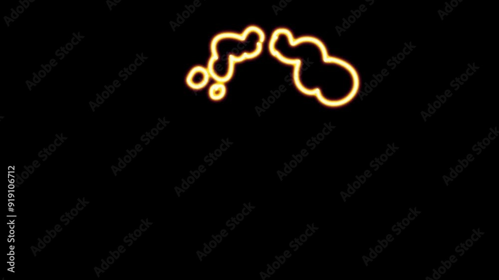 Glowing Scribble Neon FX animation featuring an explosion accompanied by a cloud of smoke Glowing Scribble Neon FX animation featuring an explosion accompanied by a cloud of smoke