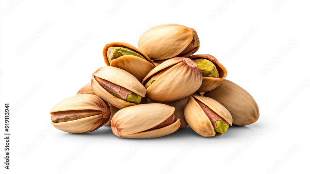 Pistachios in Shell on Transparent Background Pistachios in Shell on Transparent Background