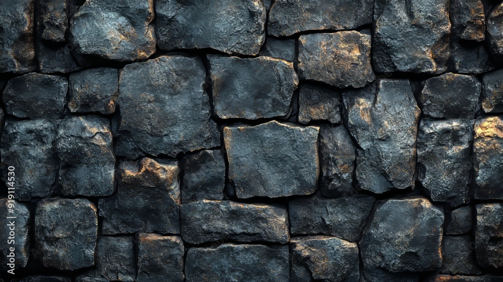 A wall made of stone with a greyish color A wall made of stone with a greyish color