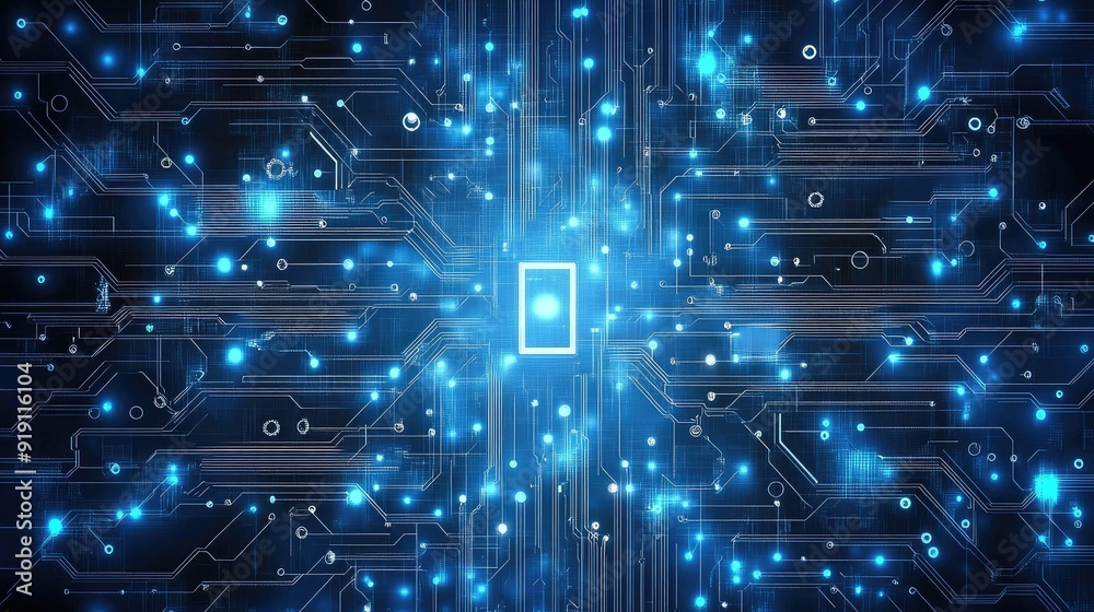 Digital background for tech, AI, data, audio, graphics Digital background for tech, AI, data, audio, graphics