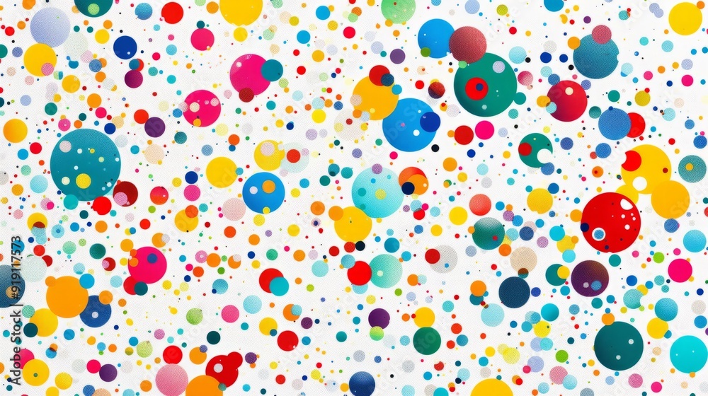 A bunch of different colored circles on a white background. A bunch of different colored circles on a white background.