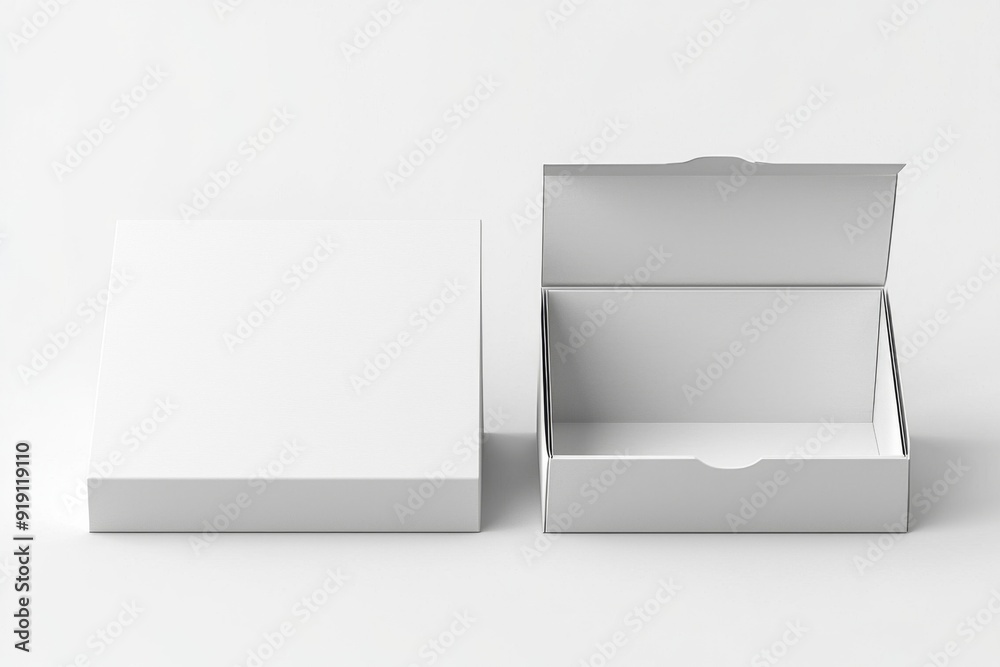 Paper Box Mockup A4 on isolated background created with Generative AI Paper Box Mockup A4 on isolated background created with Generative AI