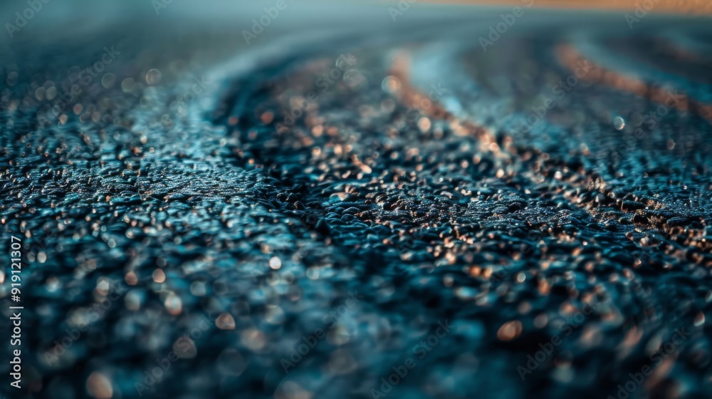 Close-up of a racetrack surface with tiny pebbles and imperfections, highlighting the texture and character of the track Close-up of a racetrack surface with tiny pebbles and imperfections, highlighting the texture and character of the track