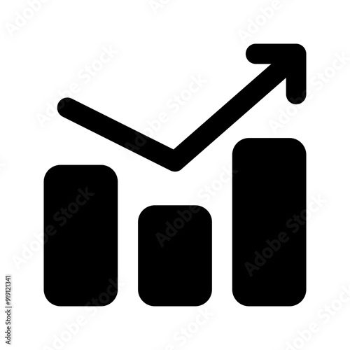 bar chart glyph icon